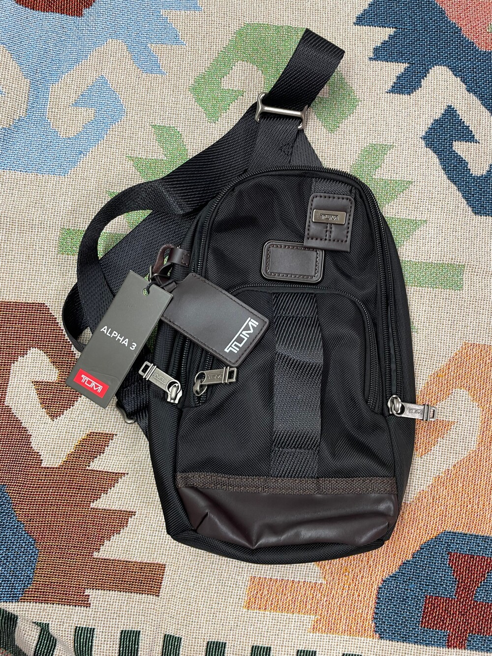 Tumi Alpha Bravo Black Chest Bag